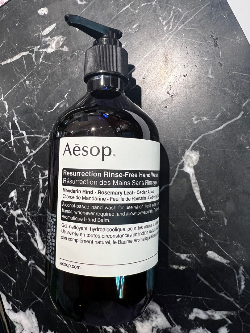Aesop Resurrection Rinse free Hand wash 500ml, 美容＆化妝品, 沐浴＆身體護理, 沐浴及身體護理