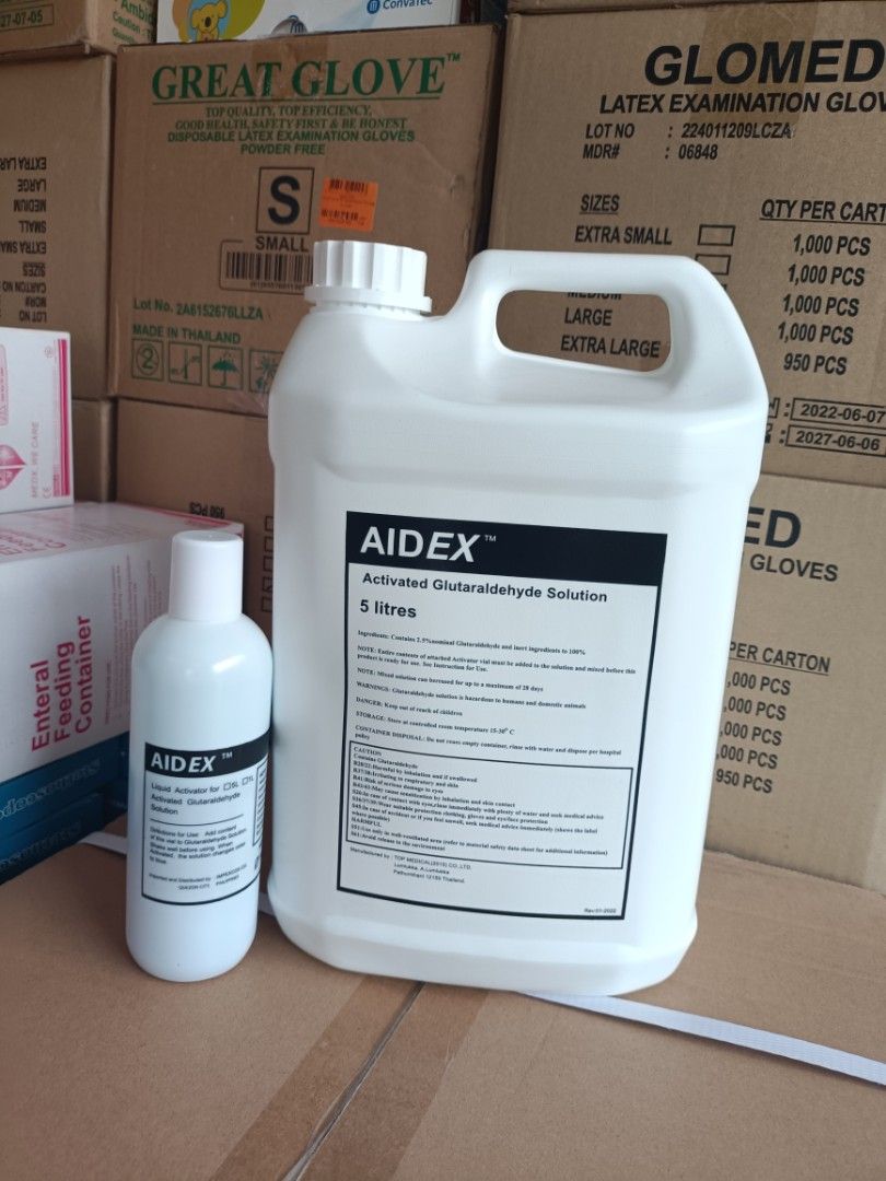 Aided Activated Glutaraldehyde Solution 5Liters, Health & Nutrition