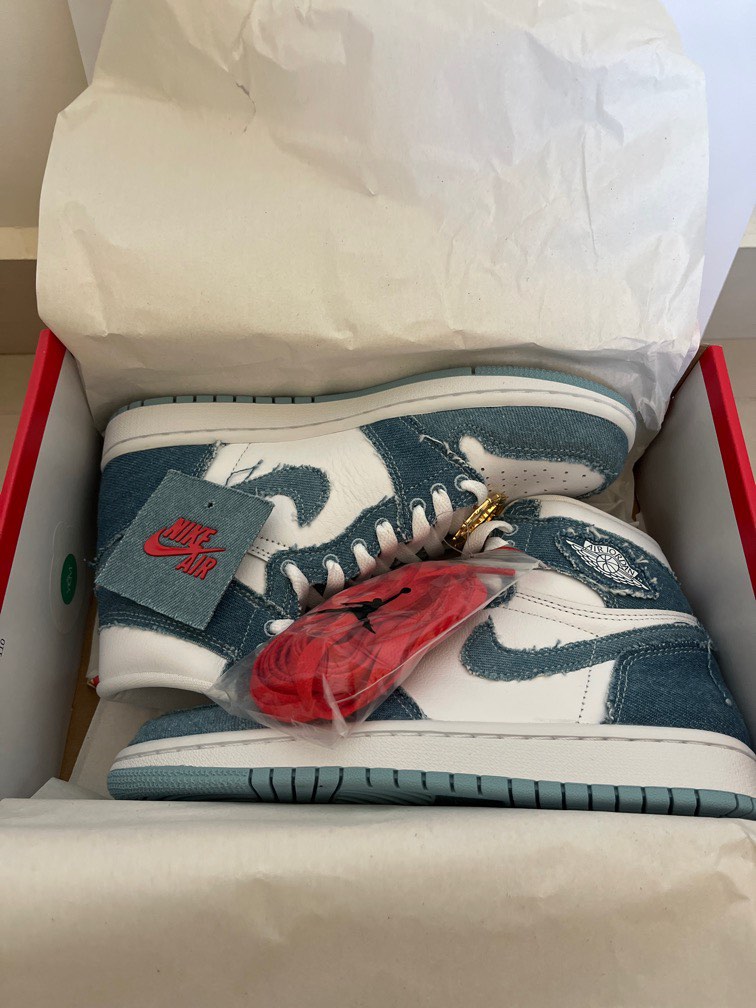 Air Jordan 1 Retro High 'Denim' US7 UK4.5, Women's Fashion, Footwear
