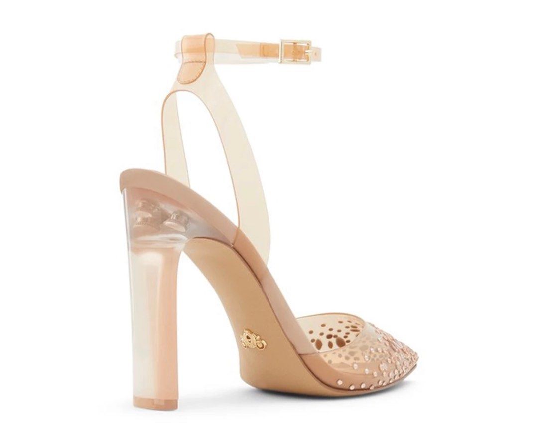 Aldo x Disney Glass slipper heels in Bone on Carousell