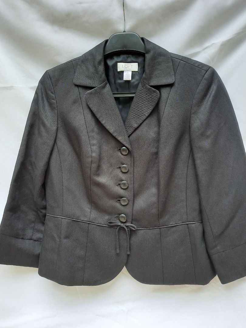Ann Taylor LOFT Loose Blazer Black