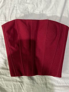 Anthony Ramirez Red Corset Tube Top