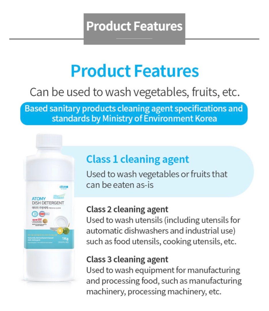 Atomy Dish Detergent, Beauty & Personal Care, Foot Care on Carousell