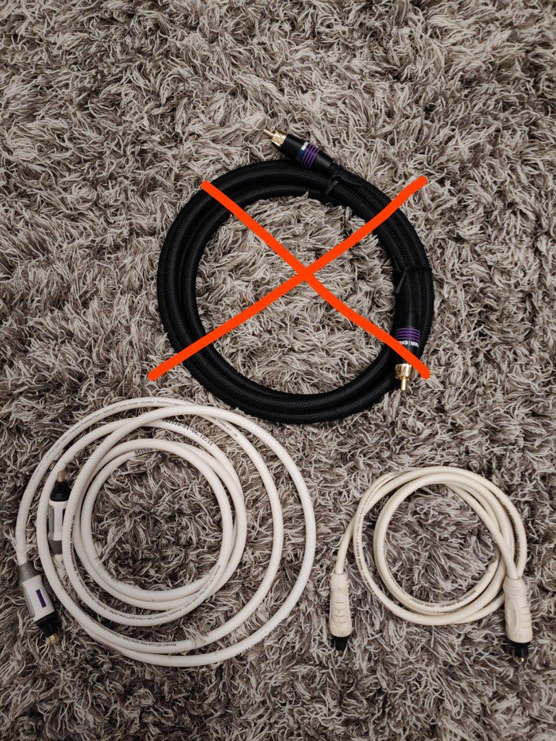 Audio cables, fibre optic