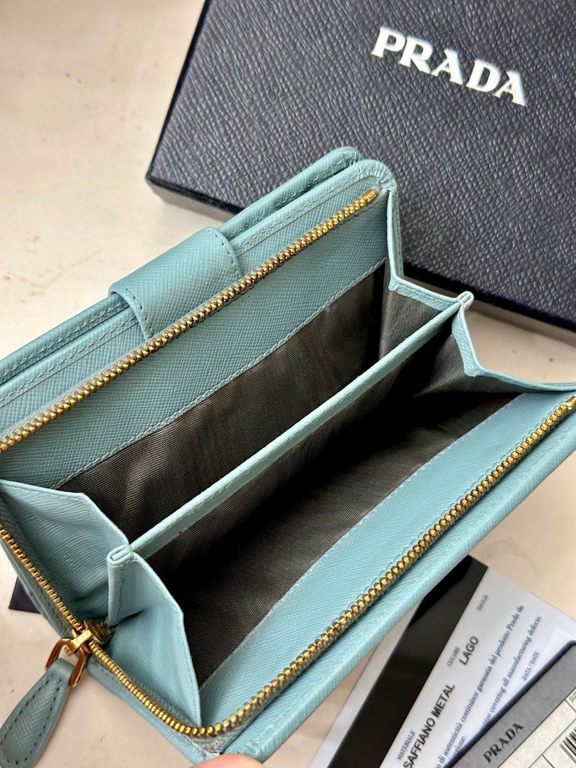 Prada french wallet clearance