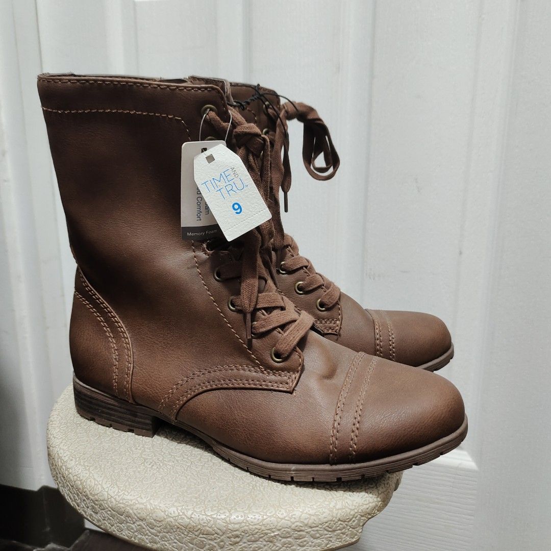 time and tru combat boots