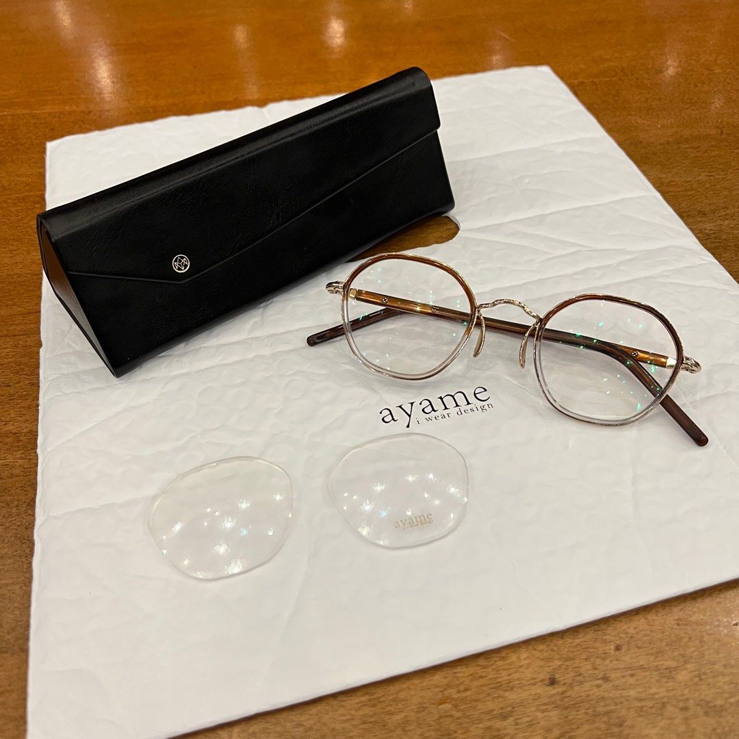 Ayame眼鏡guepard eyevan 金子眼鏡, 男裝, 手錶及配件, 眼鏡- Carousell