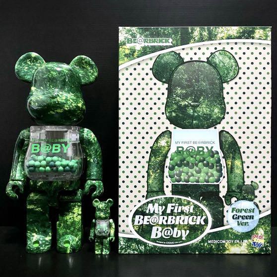 Medicom Toy MY FIRST BE@RBRICK B@BY × FOREST GREEN 1000% bearbrick