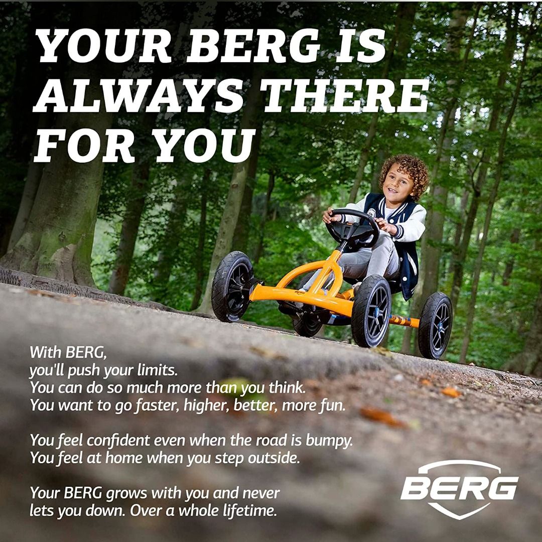 Berg Pedal Kart Buddy Orange  Pedal Go Kart, Ride On Toys for