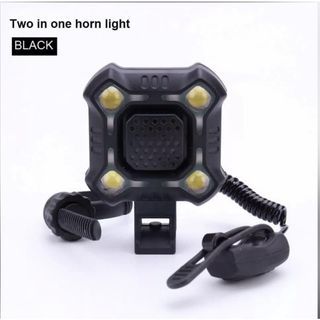 Bicycle Front Horn Light USB Rechargeable Headlight With Horn 350 Lumen LED Bike light