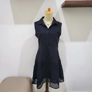 Black Dress Lace Preloved Korean Thrift