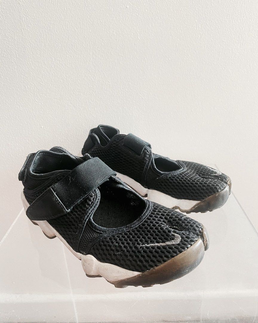 Black Nike Air Rifts Women s Fashion Footwear Sneakers on Carousell