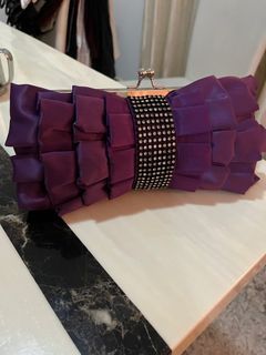 (BN) Clearance-Purple Dinner Clutch