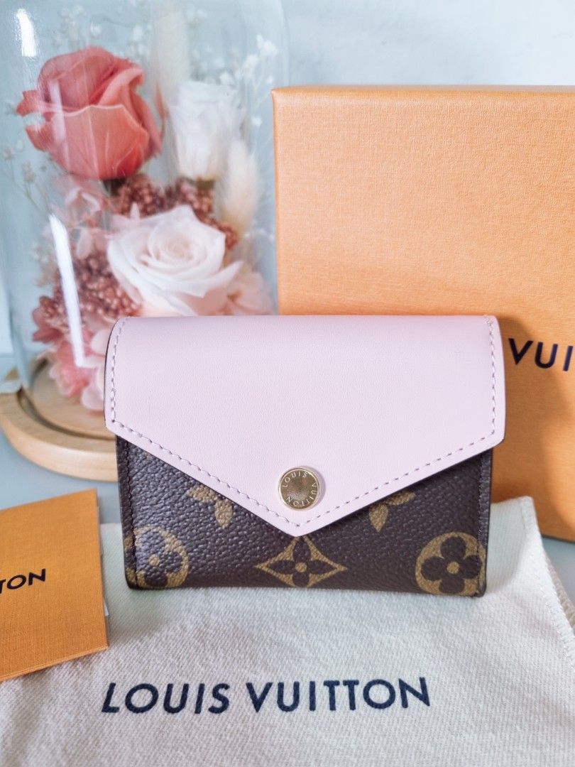 louis vuitton zoe wallet pink ballerine Zip Coin Pouch Card Slots