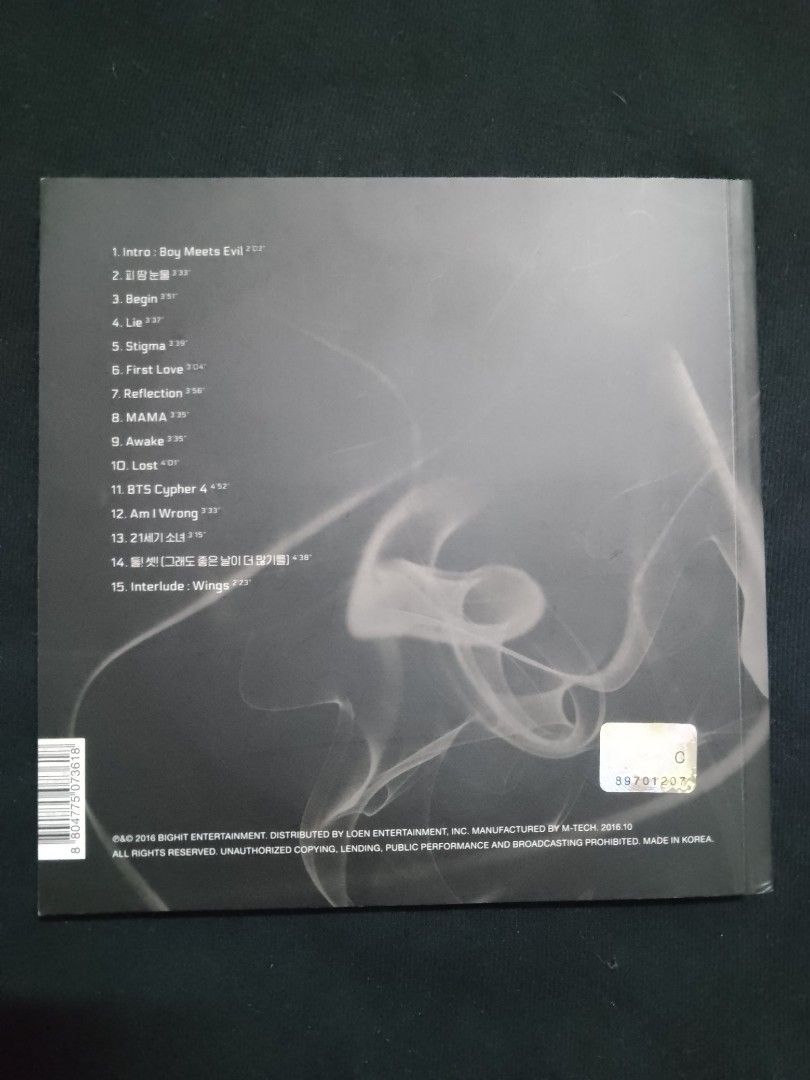 BTS Wings N Version Unsealed, Hobbies & Toys, Memorabilia