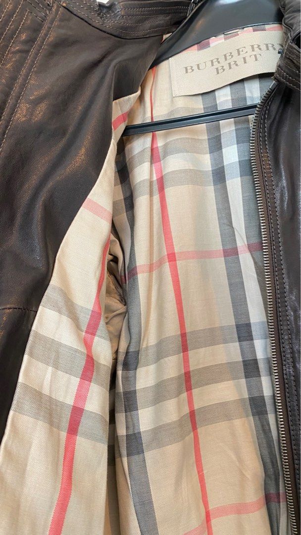 Vintage burberry leather jacket new arrivals