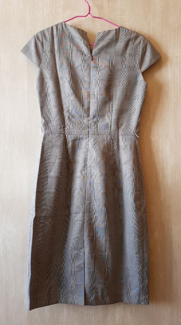 Calvin Klein Glen Plaid Sheath Dress Luxury Apparel on Carousell