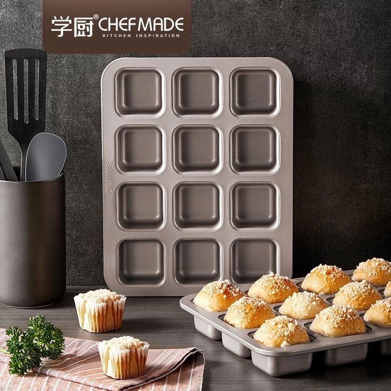 Anaeat Silicone Muffin Pan set- Regular 12 Cups Cupcake Tray, Non