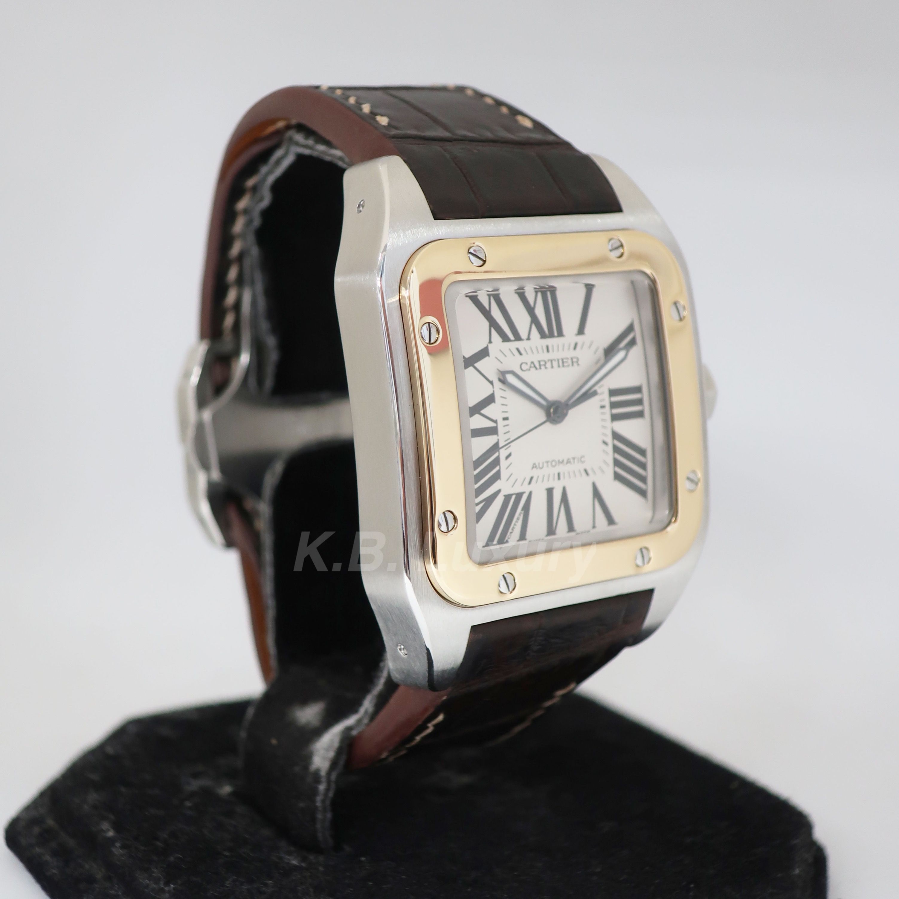 Cartier santos 100 new arrivals xl two tone