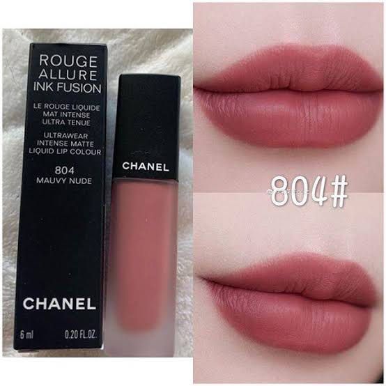Chanel Rouge Allure Ink Fusion 804 Mauvy Nude, Kesehatan & Kecantikan, Rias  Wajah di Carousell