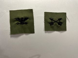 Collar insignia US SPECIAL FORCE & COLONEL RANK SUBDUED