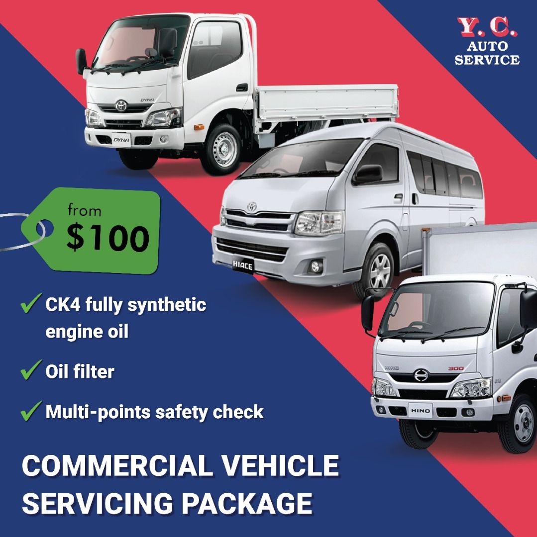 COMMERCIAL VEHICLE SERVICING PACKAGE Fully Synthetic Engine Oil & Oil