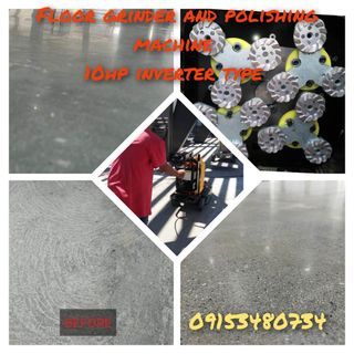 Concrete Floor Grinder and Polisher Machine 2 in 1 machine