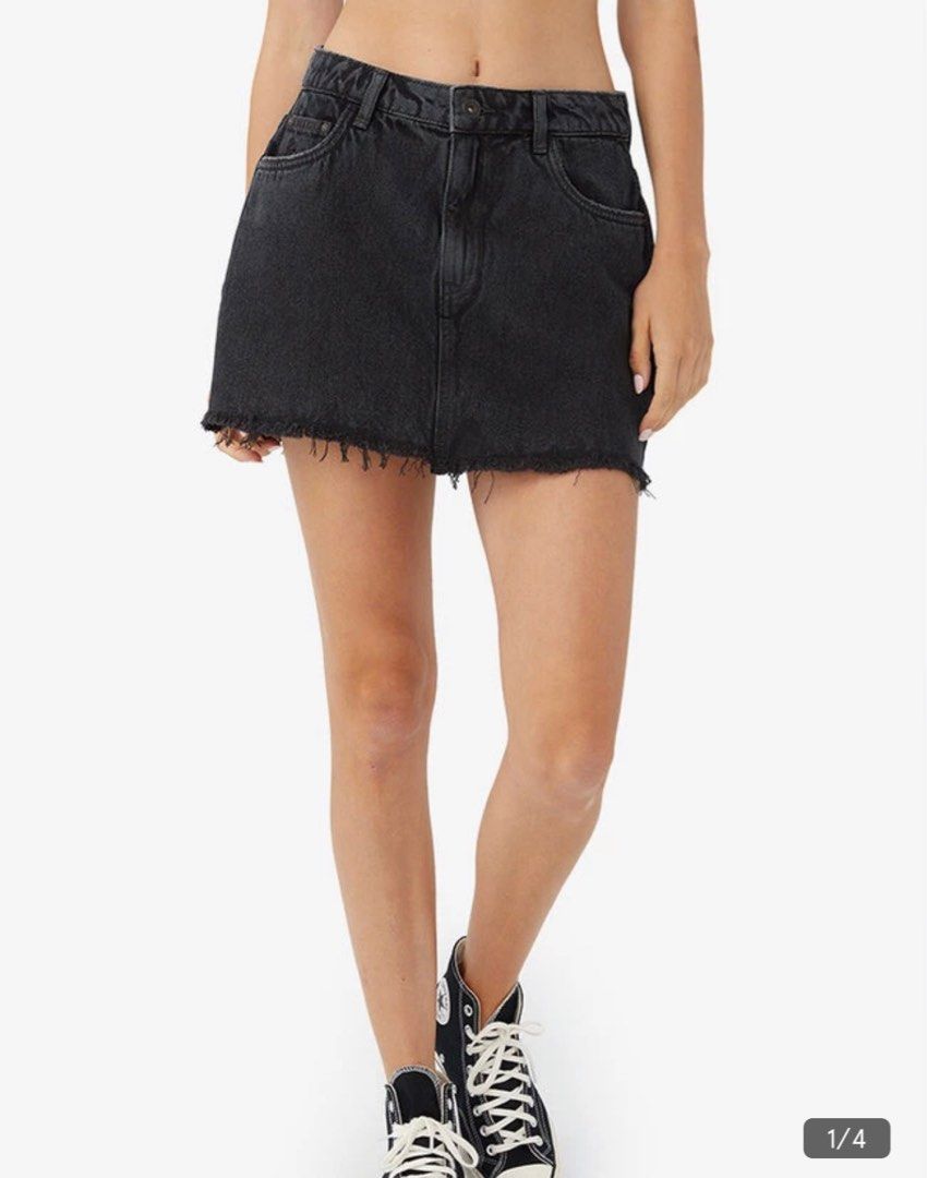 Denim mini skirt cotton on online