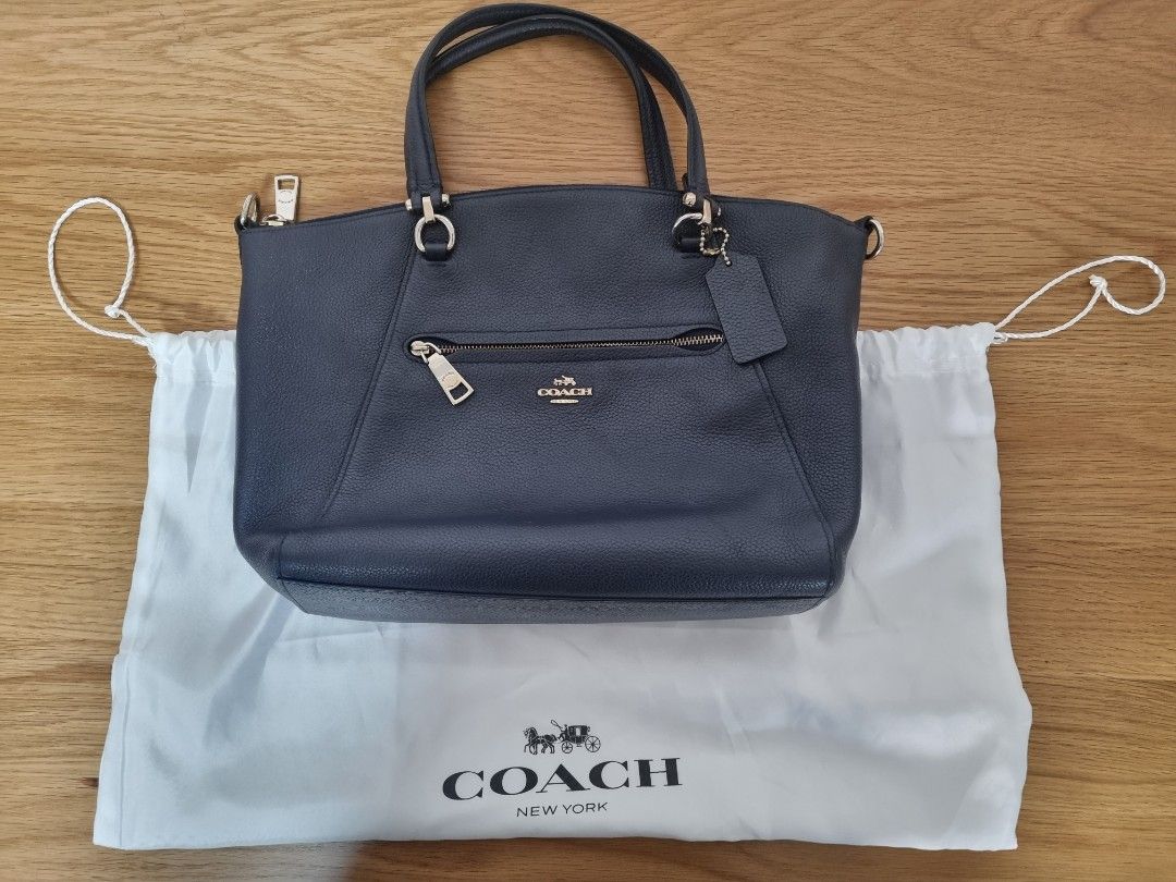 Dark blue coach bag hot sale