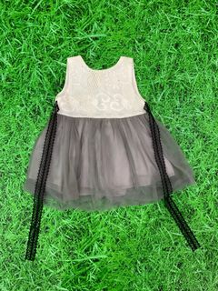 Dress abu-abu rok tutu anak