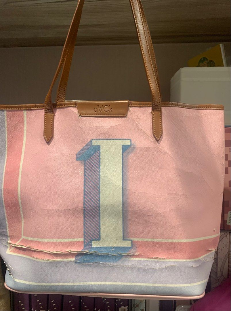 dUCk Alphabet tote bag, Women's Fashion, Bags & Wallets, Tote Bags on