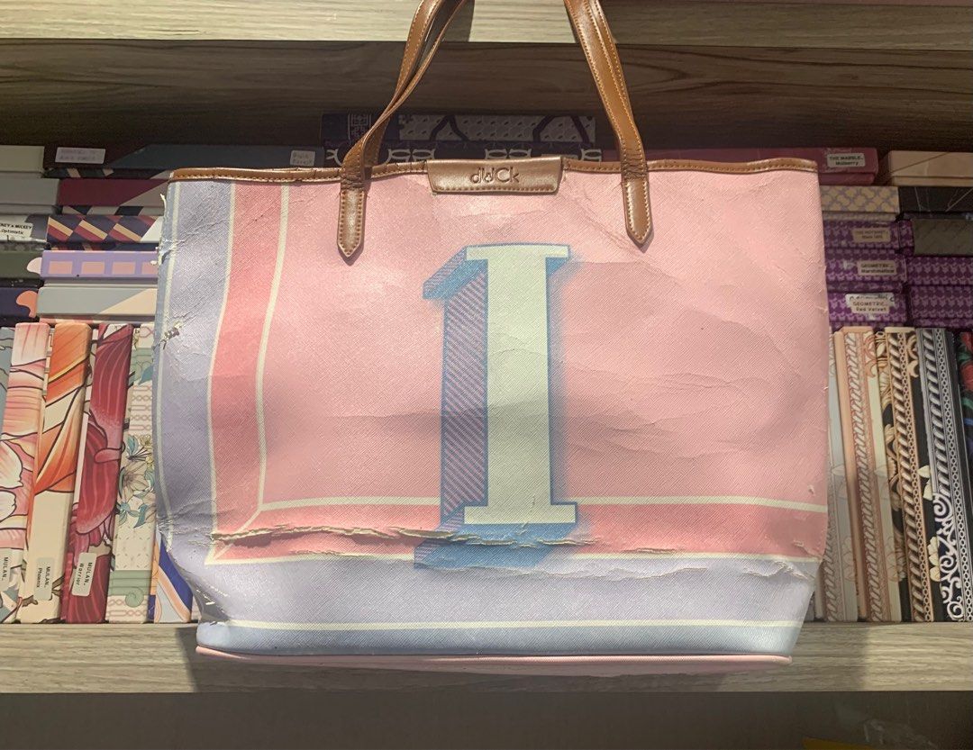 dUCk Alphabet tote bag, Women's Fashion, Bags & Wallets, Tote Bags on