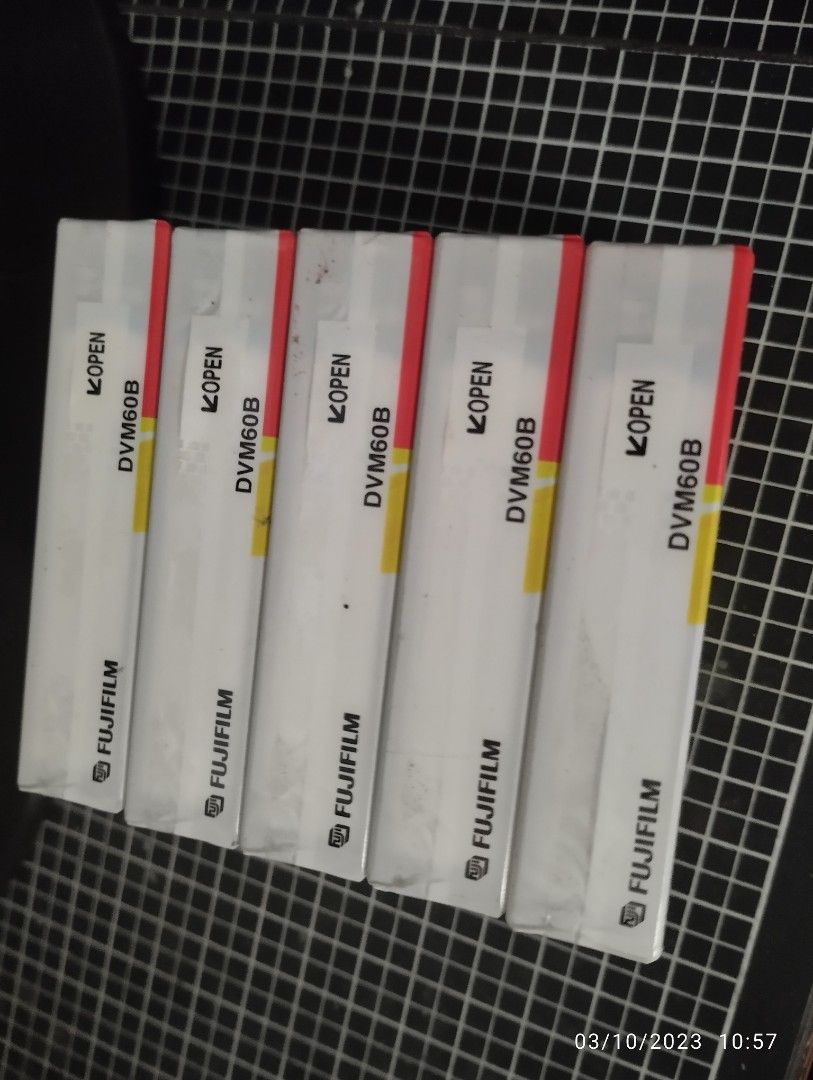 Fujifilm Digital Video Casette DVM60B (Category: Video Cameras) located in Tuguegarao City. Submitted by bleem22 (Listing ID 1219768296, Image 2). Description: Fujifilm Digital Video Casette DVM60B All sealed 800 for the lot of 5 pcs.