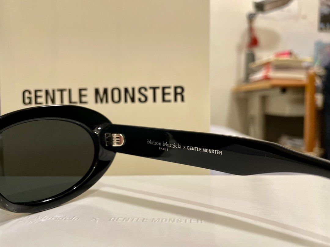 Gentle Monster X Maison Margiela MM005 01黑色太陽眼鏡, 名牌精品