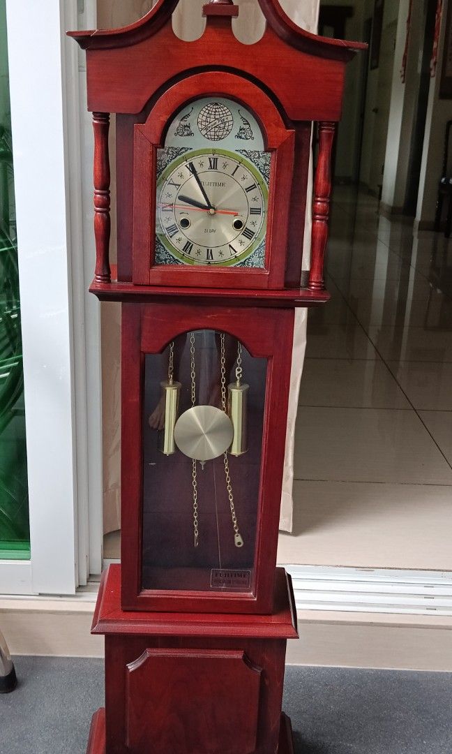 Grandfather Clock Selling Cheap, Furniture & Home Living, Home Decor, Clocks on Carousell