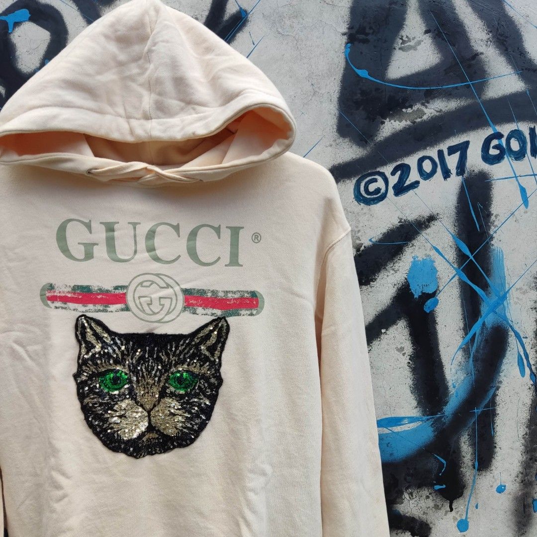 Gucci hoodie with cat sale