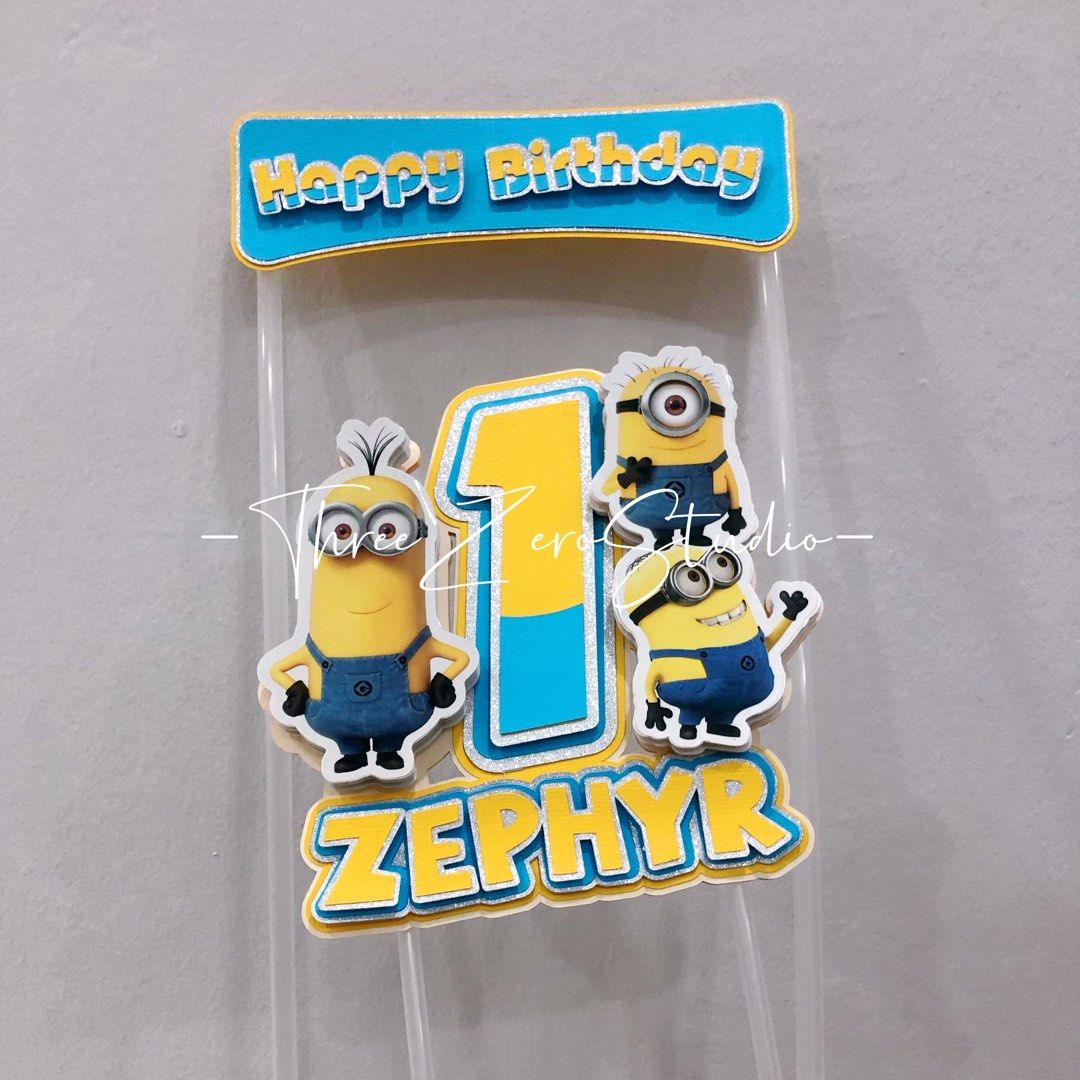 Minions Cupcake Toppers - Dgtally