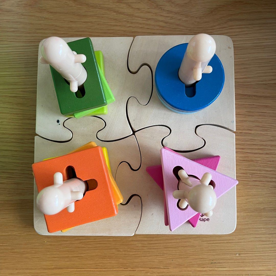 Hape creative peg puzzle, Hobbies & Toys, Toys & Games on Carousell