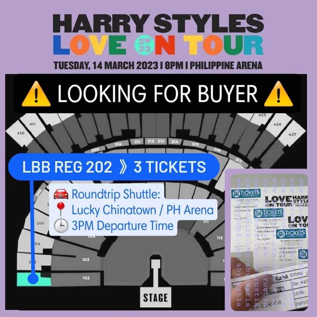 Harry Styles Concert, Tickets & Vouchers, Event Tickets on Carousell
