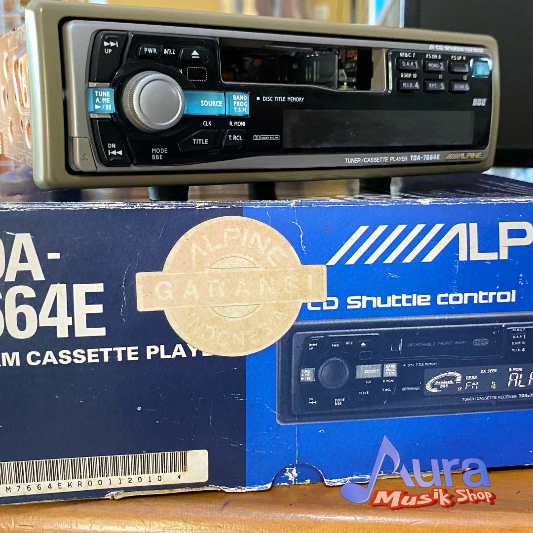 Head unit Mobil Alpine TDA7664E Like New Lengkap, Elektronik, Audio di Carousell