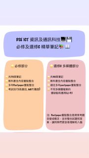 （分類：）位於 。 由 hkdse_ict_best_notes 提交（商品編號 1219785135，圖片 1）。簡介： 。