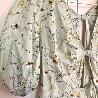 H&M light green floral dress — NEW no tag