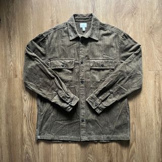 H&M Relaxed Fit Corduroy Overshirt Polo, Men's Fashion, Coats