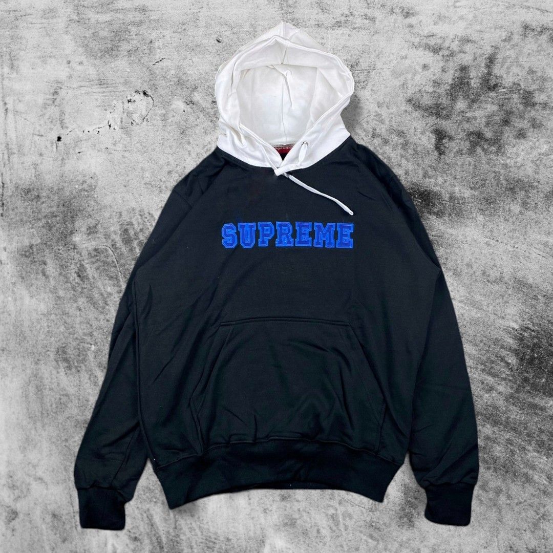 Supreme two tone hoodie new arrivals