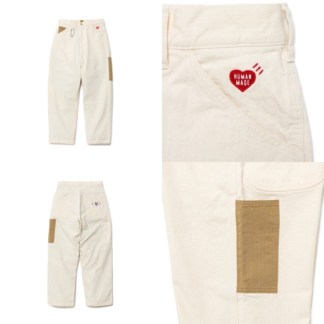 Beige HUMAN MADE Herringbone Painter Pants