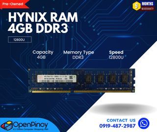 HYNIX 4GB DDR3 RAM 12800U | Pre-Owned