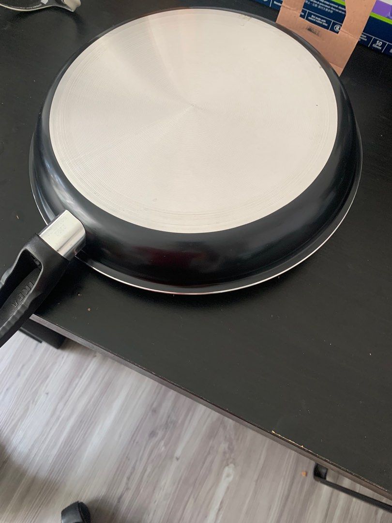 KAVALKAD Frying pan, black, Height: 2 Diameter: 11 - IKEA