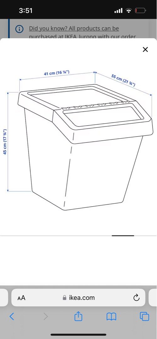 Ikea sortera storage bins x 2, Furniture & Home Living, Home