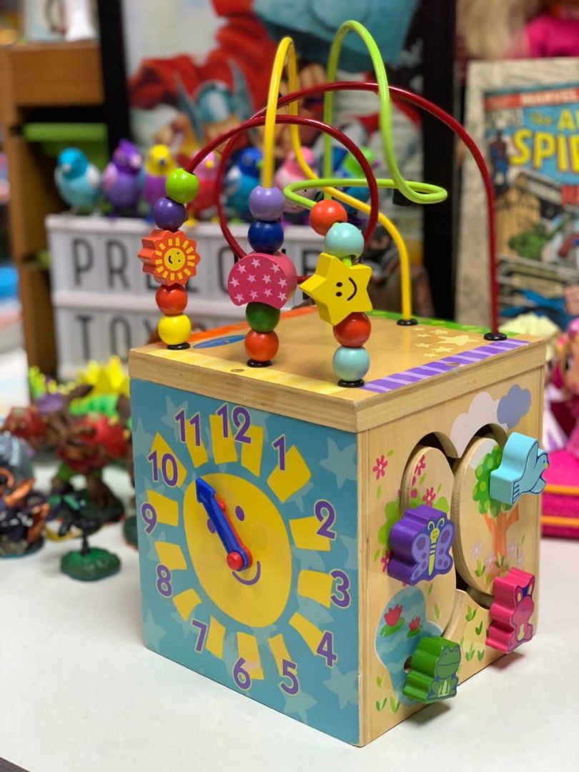 Imaginarium wooden outlet activity cube
