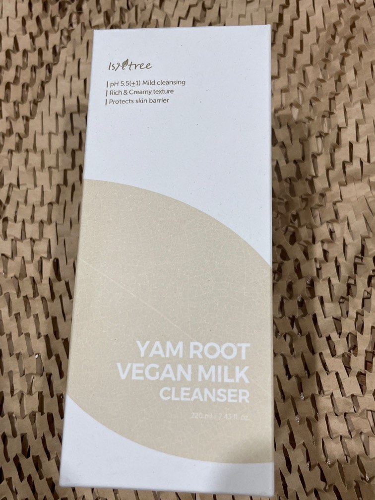 ISNTREE Yam Root Vegan Milk Cleanser 220ml, Beauty & Personal Care, Face, Face Care on Carousell
